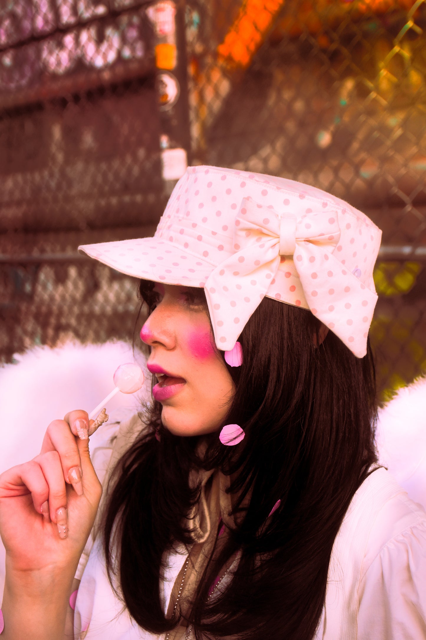 Polka Dot Cadet Hat